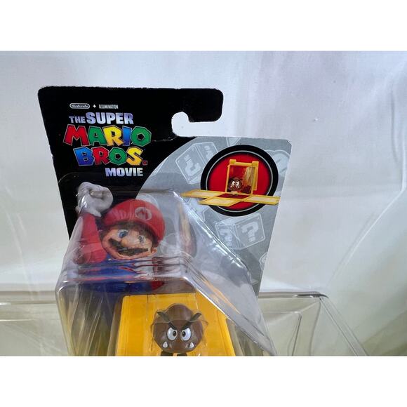 NEW  The Super Mario Bros Movie Goomba Mini Figure With Question Block - Picture 6 of 8